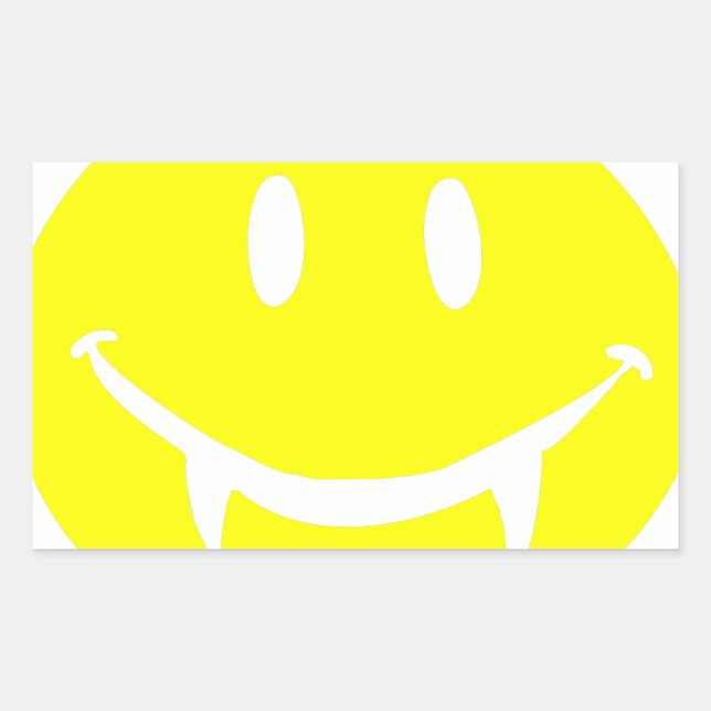 Sticker Rectangulaire vampire emoji dracula (Devant)
