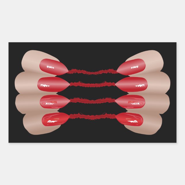 Sticker Rectangulaire Vampire finger V.2 (Devant)