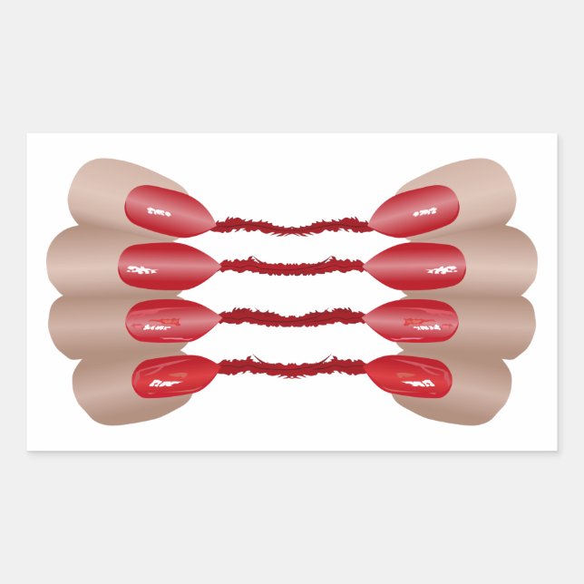 Sticker Rectangulaire Vampirfinger V.2 (Devant)