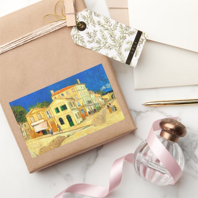 Sticker Rectangulaire Van Gogh, La Maison Jaune,  (Cadeaux)