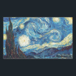 Sticker Rectangulaire Van Gogh Starry Classic Nuit Impressionnisme Art<br><div class="desc">Peinture de nuit étoilée - C'est le chef-d'oeuvre de Vincent Van Gogh,  The Starry Night 1889.</div>