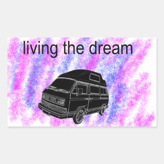 Sticker Rectangulaire Van Vie camper van