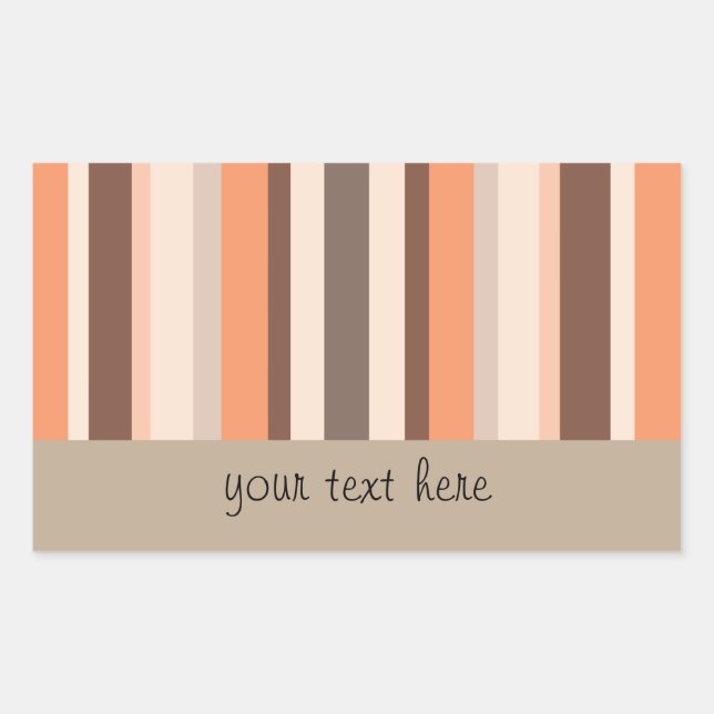 Sticker Rectangulaire Vanilla Melon Grandes (Devant)