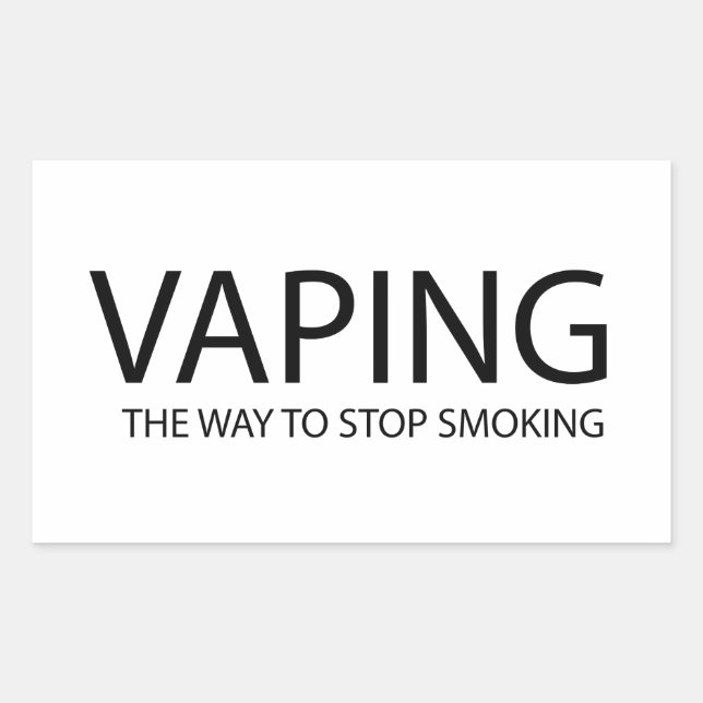 Sticker Rectangulaire Vaping (homonymie) (Devant)