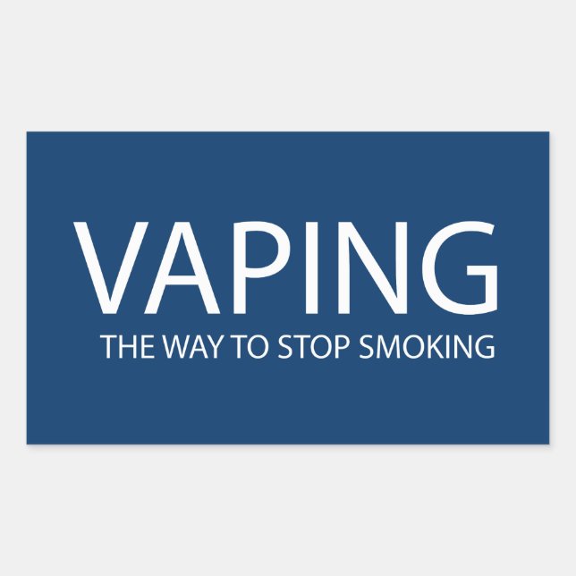 Sticker Rectangulaire Vaping (homonymie) (Devant)