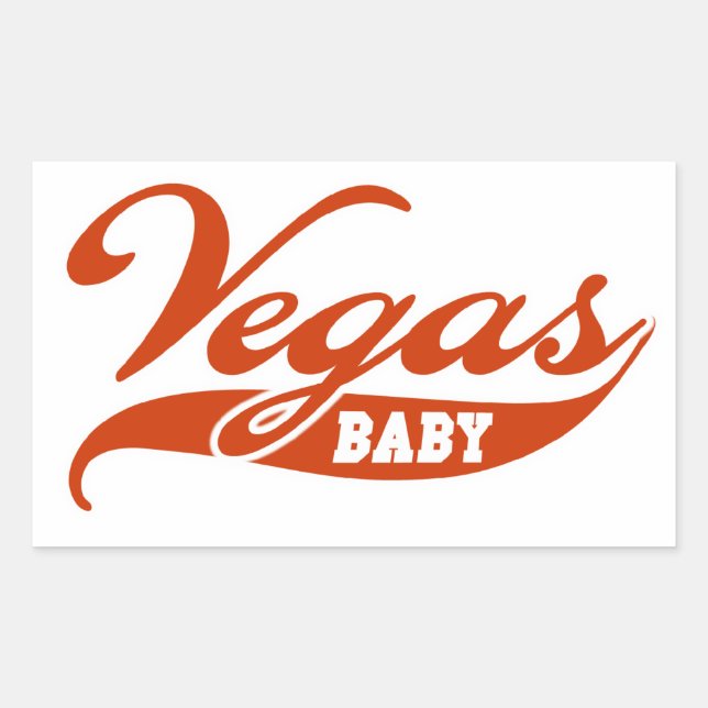 Sticker Rectangulaire Vegas Baby (Devant)