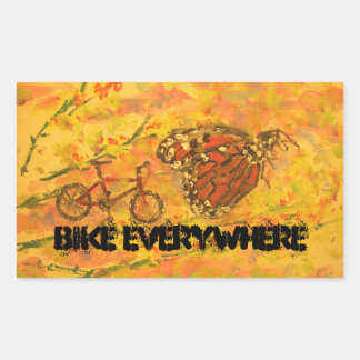 Sticker Rectangulaire Vélo partout