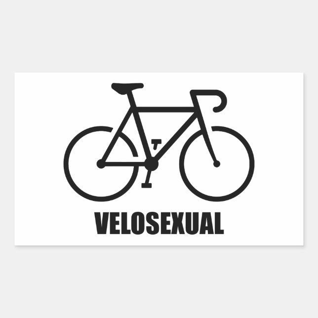 Sticker Rectangulaire Vélosexuel (Devant)