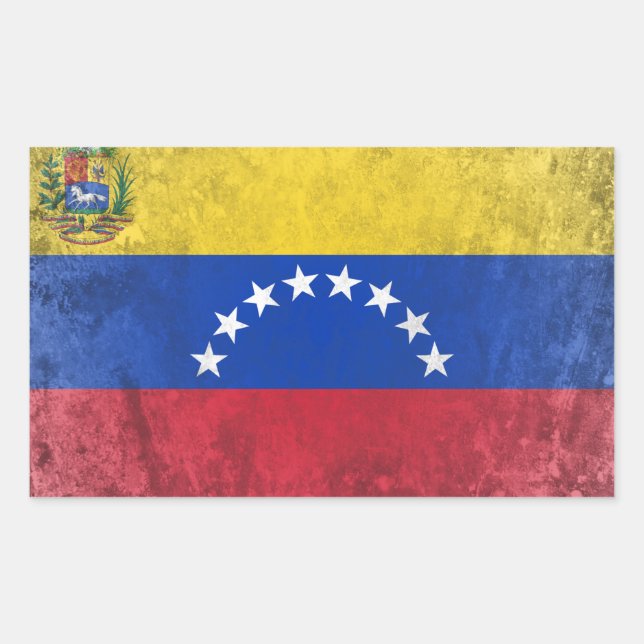 Sticker Rectangulaire Venezuela (Devant)
