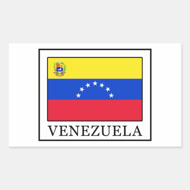Sticker Rectangulaire Venezuela (Devant)
