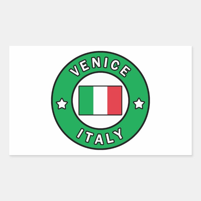 Sticker Rectangulaire Venise Italie (Devant)