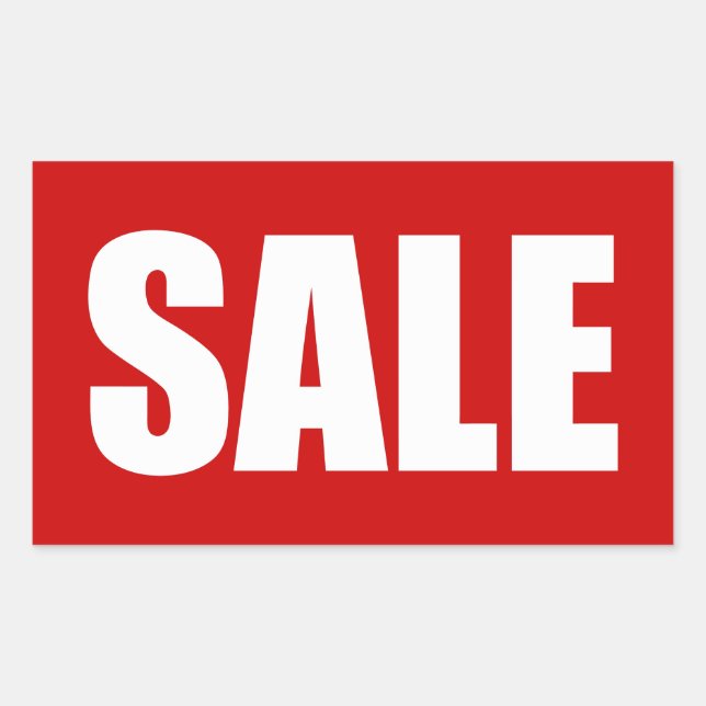 STICKER RECTANGULAIRE VENTE (Devant)