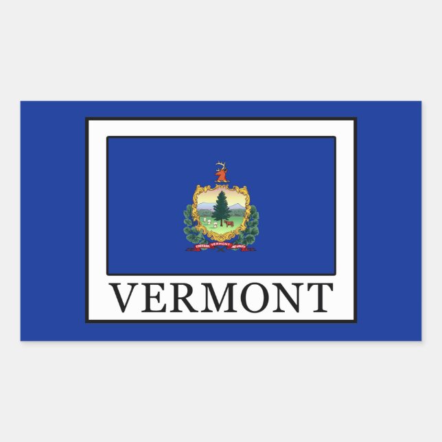 Sticker Rectangulaire Vermont (Devant)