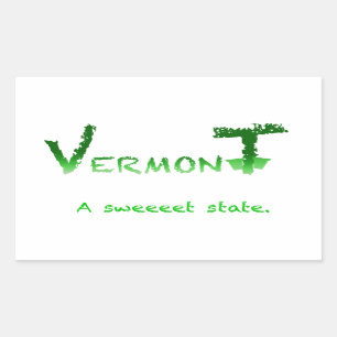 Sticker Rectangulaire Vermont Sweeeet