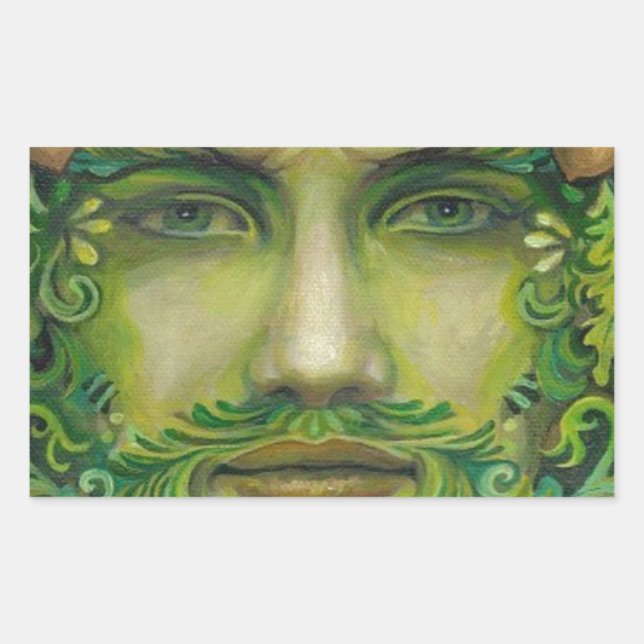 Sticker Rectangulaire vert (Devant)