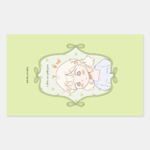 Sticker Rectangulaire Vert doux