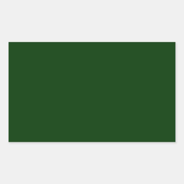 Sticker Rectangulaire Vert foncé (Devant)