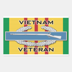 Sticker Rectangulaire Vétéran de CIB Vietnam