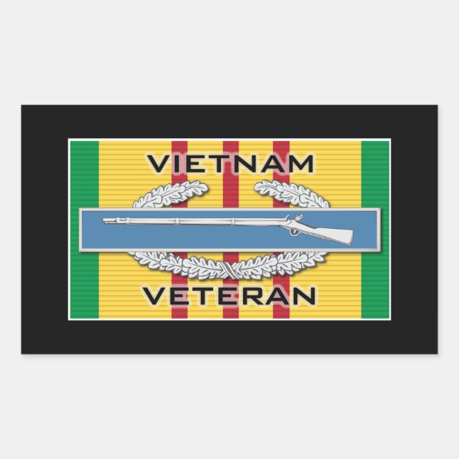 Sticker Rectangulaire Vétérinaire de la CIB Vietnam (Devant)