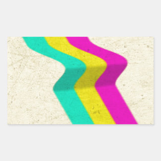 STICKER RECTANGULAIRE VHS