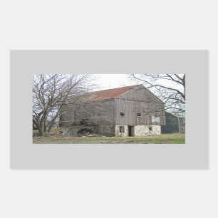 Sticker Rectangulaire Vieille grange de banque de la Pennsylvanie