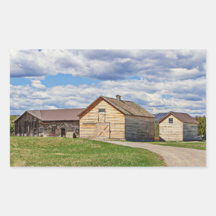 Sticker Rectangulaire Vieilles Barnes