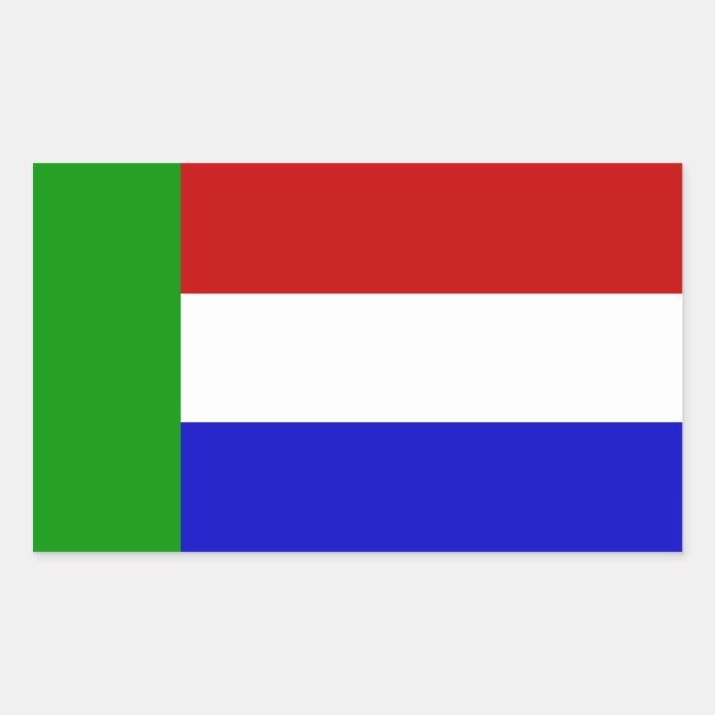 Sticker Rectangulaire Vierkleur (Devant)