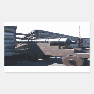 Sticker Rectangulaire Vieux Cannon
