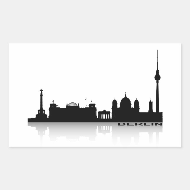 Sticker Rectangulaire Ville de Berlin_2 (Devant)