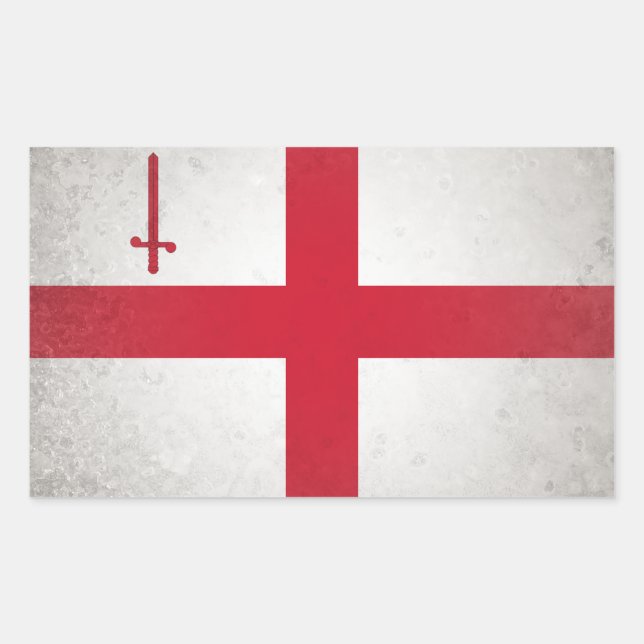 Sticker Rectangulaire Ville de Londres (Devant)