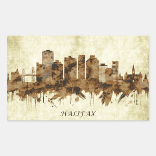 Sticker Rectangulaire Ville d'Halifax Canada