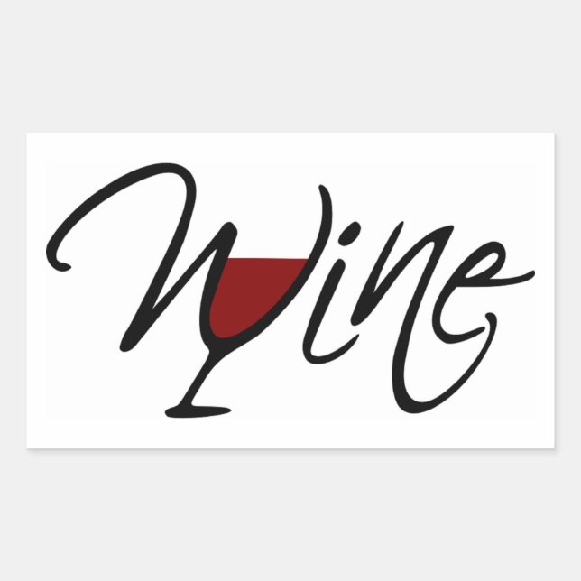 STICKER RECTANGULAIRE VIN (Devant)