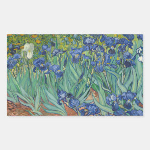 Sticker Rectangulaire Vincent van Gogh - Irises