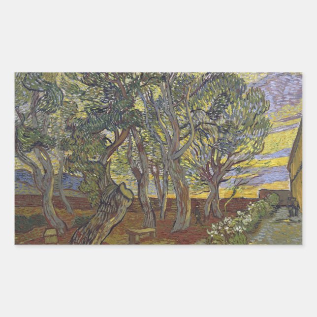 Sticker Rectangulaire Vincent van Gogh - La récolte (pour Emile Bernard) (Devant)