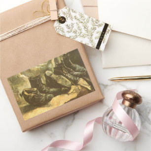 Sticker Rectangulaire Vincent van Gogh - Nature morte Trois paires de ch