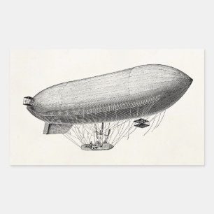 Sticker Rectangulaire Vintage Blimp