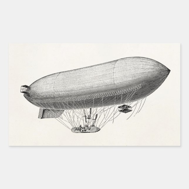 Sticker Rectangulaire Vintage Blimp (Devant)