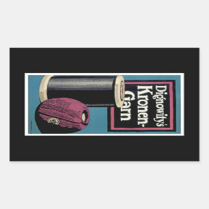 Sticker Rectangulaire Vintage Kronengard Yarn