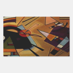 Sticker Rectangulaire Violet noir Kandinsky