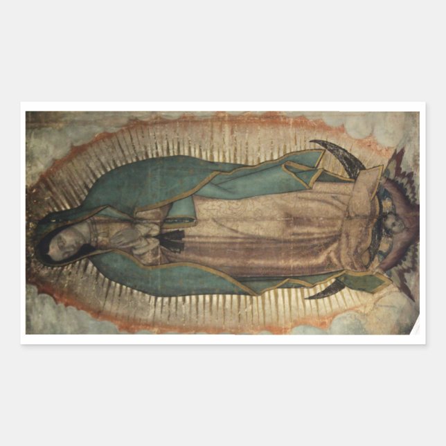 Sticker Rectangulaire Virgen de Guadalupe (Devant)