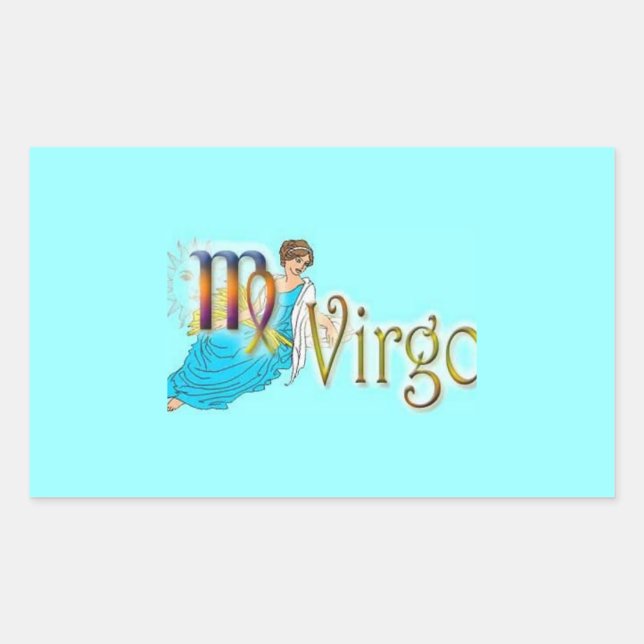 STICKER RECTANGULAIRE VIRGO (Devant)