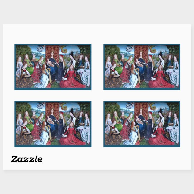 Sticker Rectangulaire Virgo inter Virgines (M 070) (Feuille)