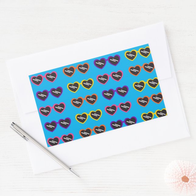 Sticker Rectangulaire Vision De L'Amour (Enveloppe)