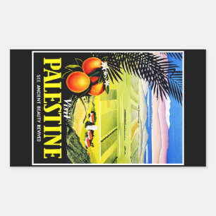 Sticker Rectangulaire Visiter la Palestine ~ Voir la beauté ancienne res