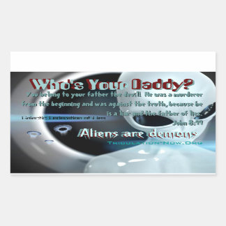 Sticker Rectangulaire voilà ton papa