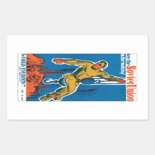 Sticker Rectangulaire Voir l'Union soviétique en devenir