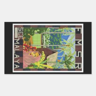 Sticker Rectangulaire Voir Malaya