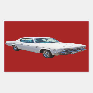 Sticker Rectangulaire Voiture 1966 de muscle de Chevrolet Caprice 427