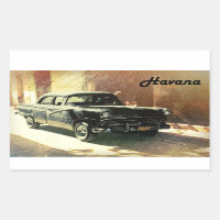 Voiture américaine dans la vieille Havane, Cuba au