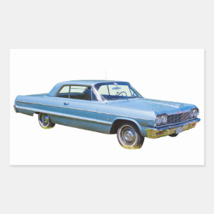 Sticker Rectangulaire Voiture ancienne 1964 de Chevrolet Impala